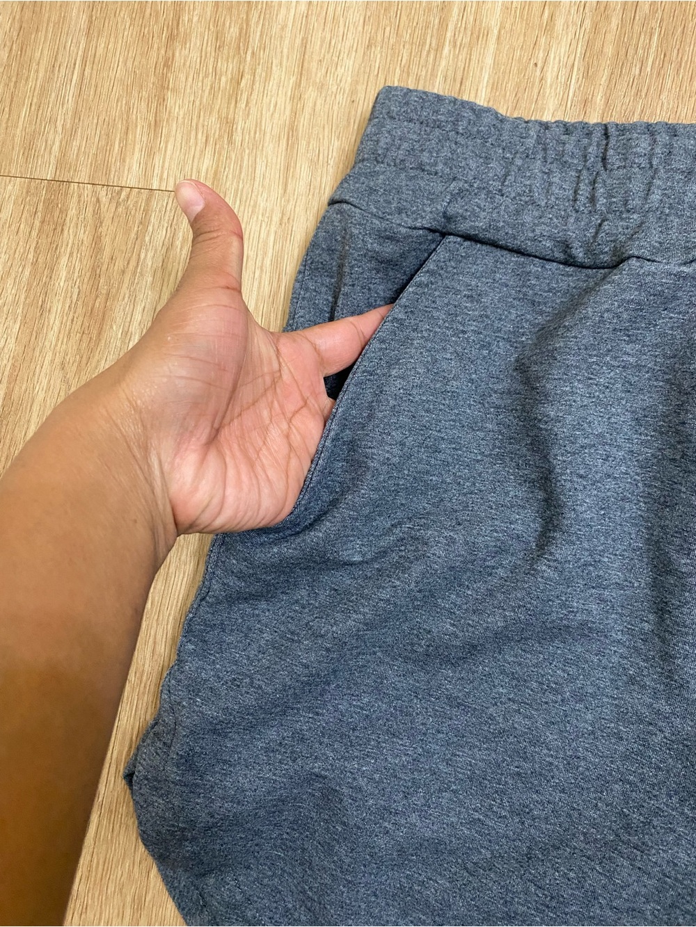 Men's Gray Athletic Shorts with Side Logo by - Picture 4 of 5